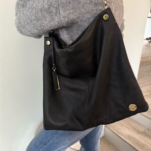 Vince Camuto | Black 100% Leather Shoulder Bag